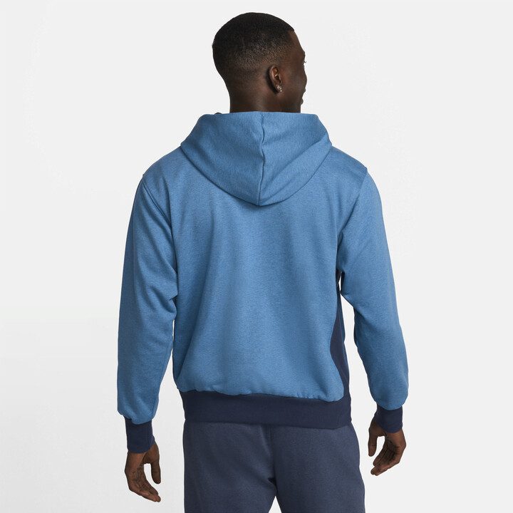 Суитшърт Nike Dri-FIT Standard Issue Men's Pullover Basketball Hoodie Sea Blue/Royal Blue - Image 2