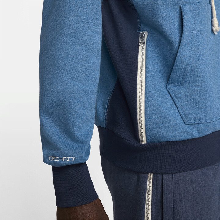 Суитшърт Nike Dri-FIT Standard Issue Men's Pullover Basketball Hoodie Sea Blue/Royal Blue - Image 3