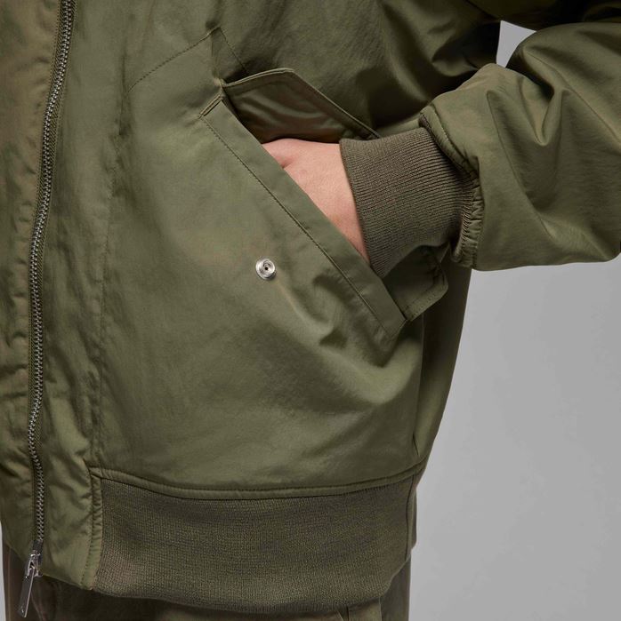 Яке Jordan Renegade Men's Bomber Jacket Medium Olive/Bucktan - Image 7