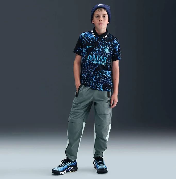 Детски панталон Nike Tech Woven Trousers Smoke Grey/White