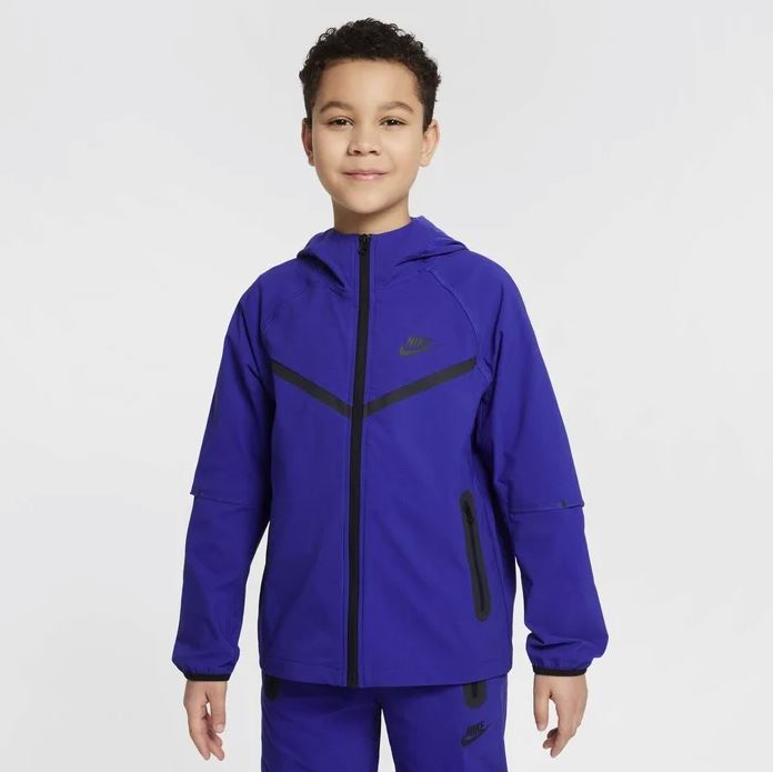Детски екип Nike Tech Woven Tracksuit Deep Night - Image 2
