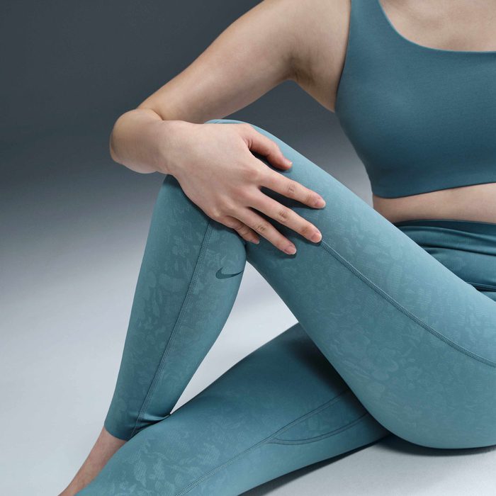 Клин Nike Universa High-Waisted 7/8 Floral No Front Seam Smoky Blue - Image 4