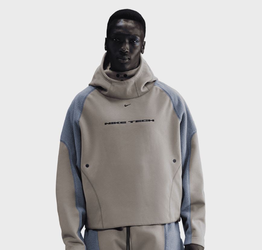 Суитшърт Nike Tech Boreas Oversized Hoodie Light Army/ Cool Grey
