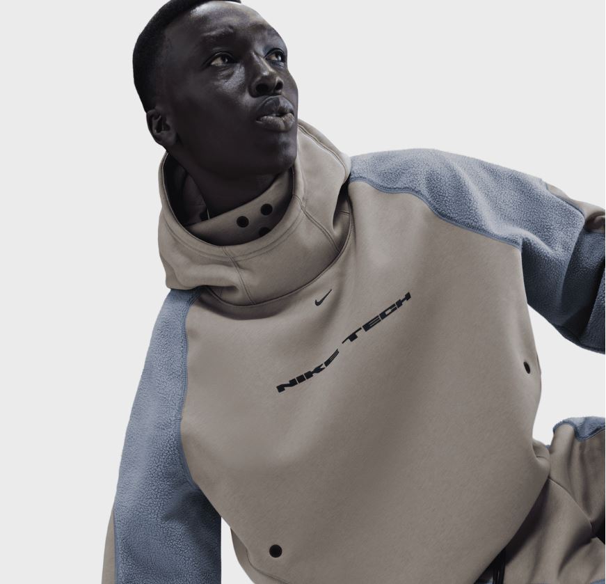 Суитшърт Nike Tech Boreas Oversized Hoodie Light Army/ Cool Grey - Image 3