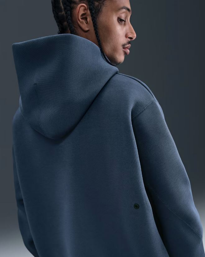 Суитшърт Nike Tech Pullover Hoodie Reflective Accents Thunder Blue - Image 3