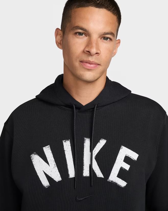 Суитшърт Nike Swoosh Dri-FIT French Terry Hoodie Black - Image 3