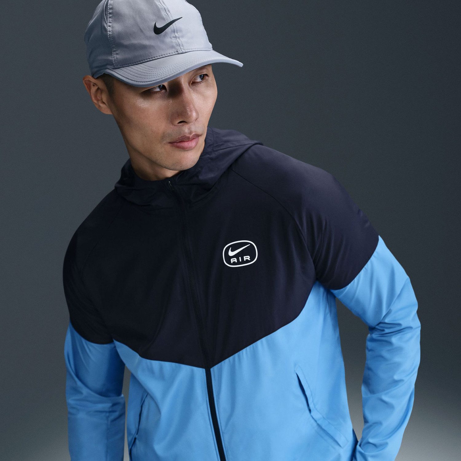 Ветровка Nike Air Run Waterproof Jacket Navy Blue