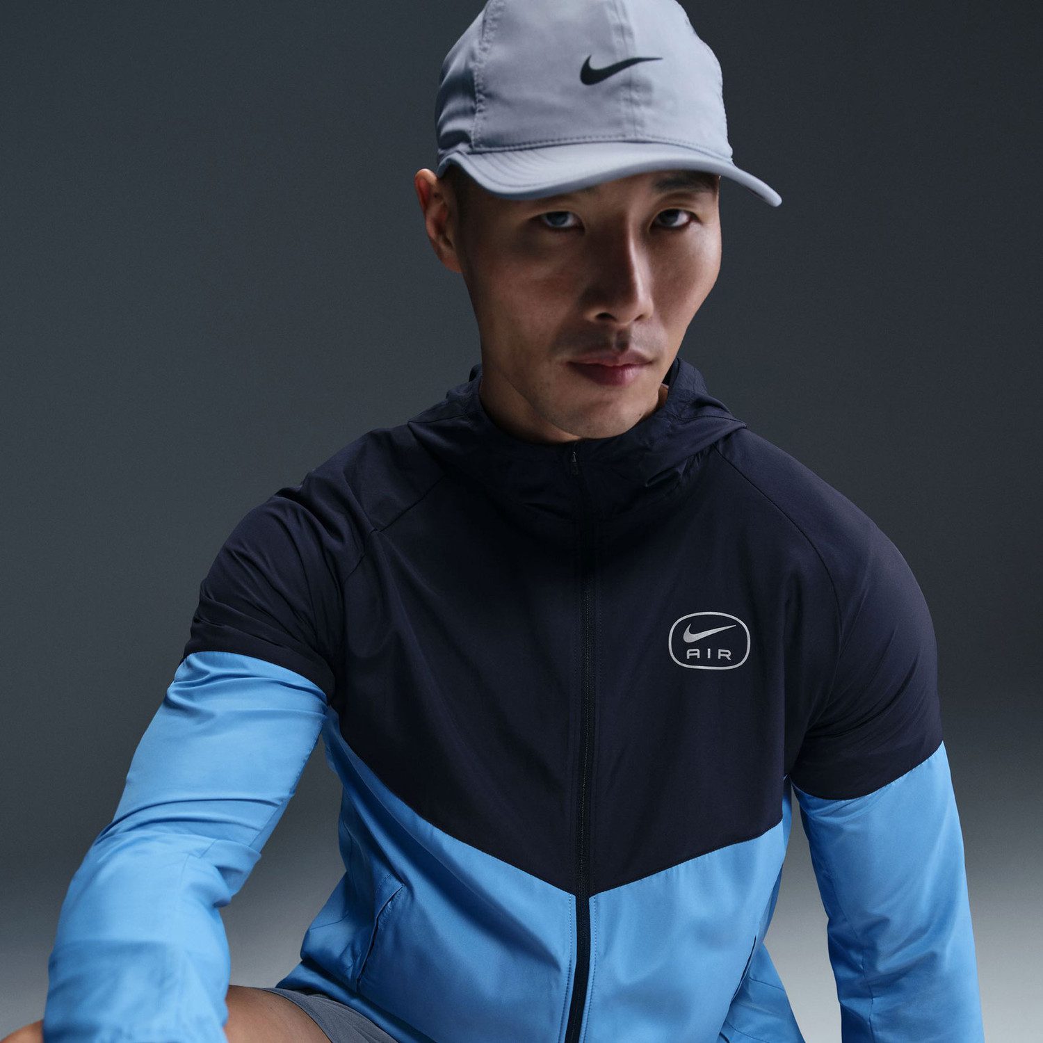 Ветровка Nike Air Run Waterproof Jacket Navy Blue - Image 3