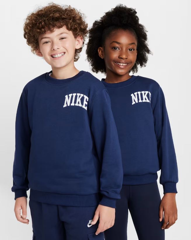 Детски екип Nike Sportswear Club French Terry Tracksuit Midnight Navy