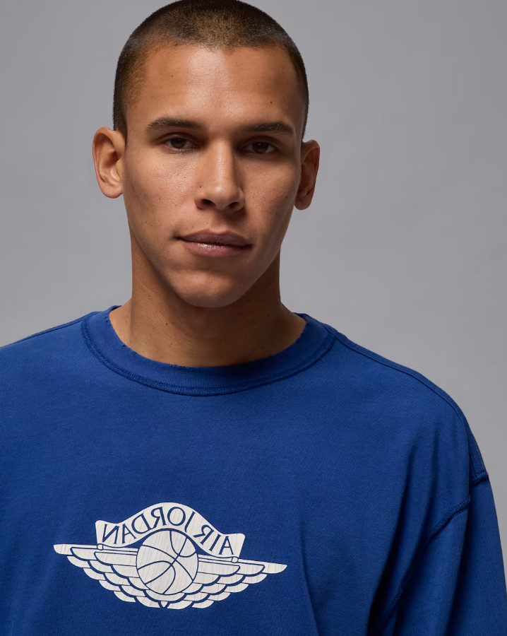 Тениска Jordan Rare Air T-Shirt Deep Royal Sail - Image 3