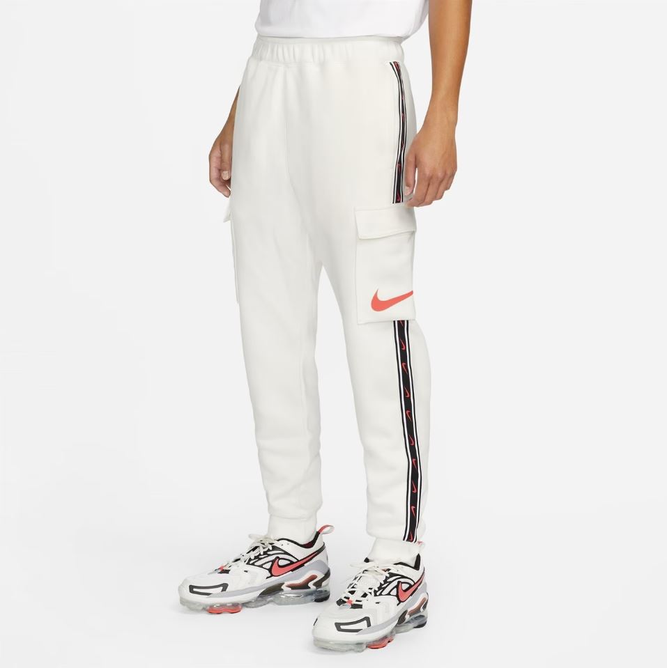 Мъжки панталон Nike Men’s Repeat Cargo Fleece Jogging Pants White