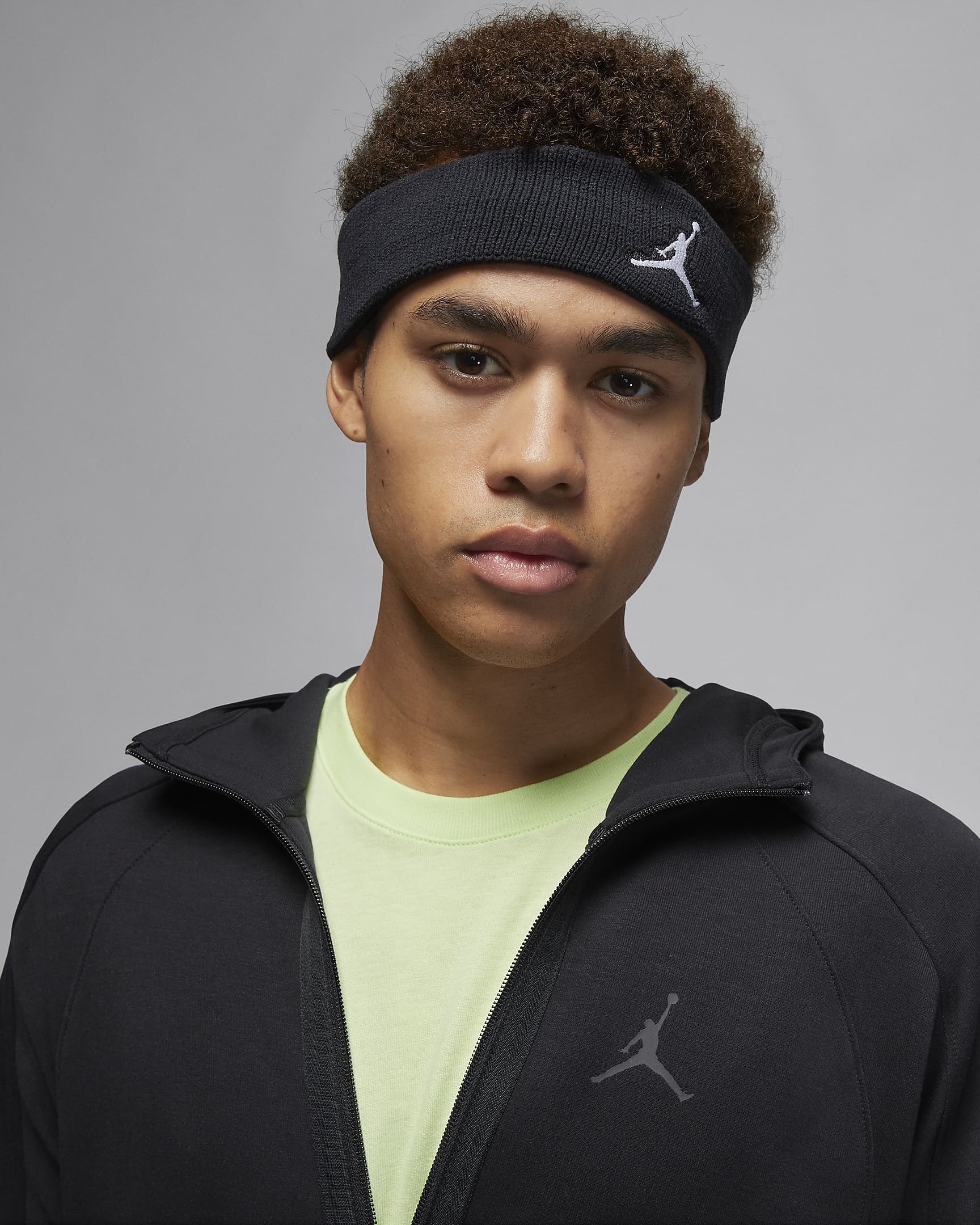 Суитшърт Nike Air Jordan Dri-FIT Sport Men's Air Fleece Full-Zip Hoodie Black/Black - Image 3