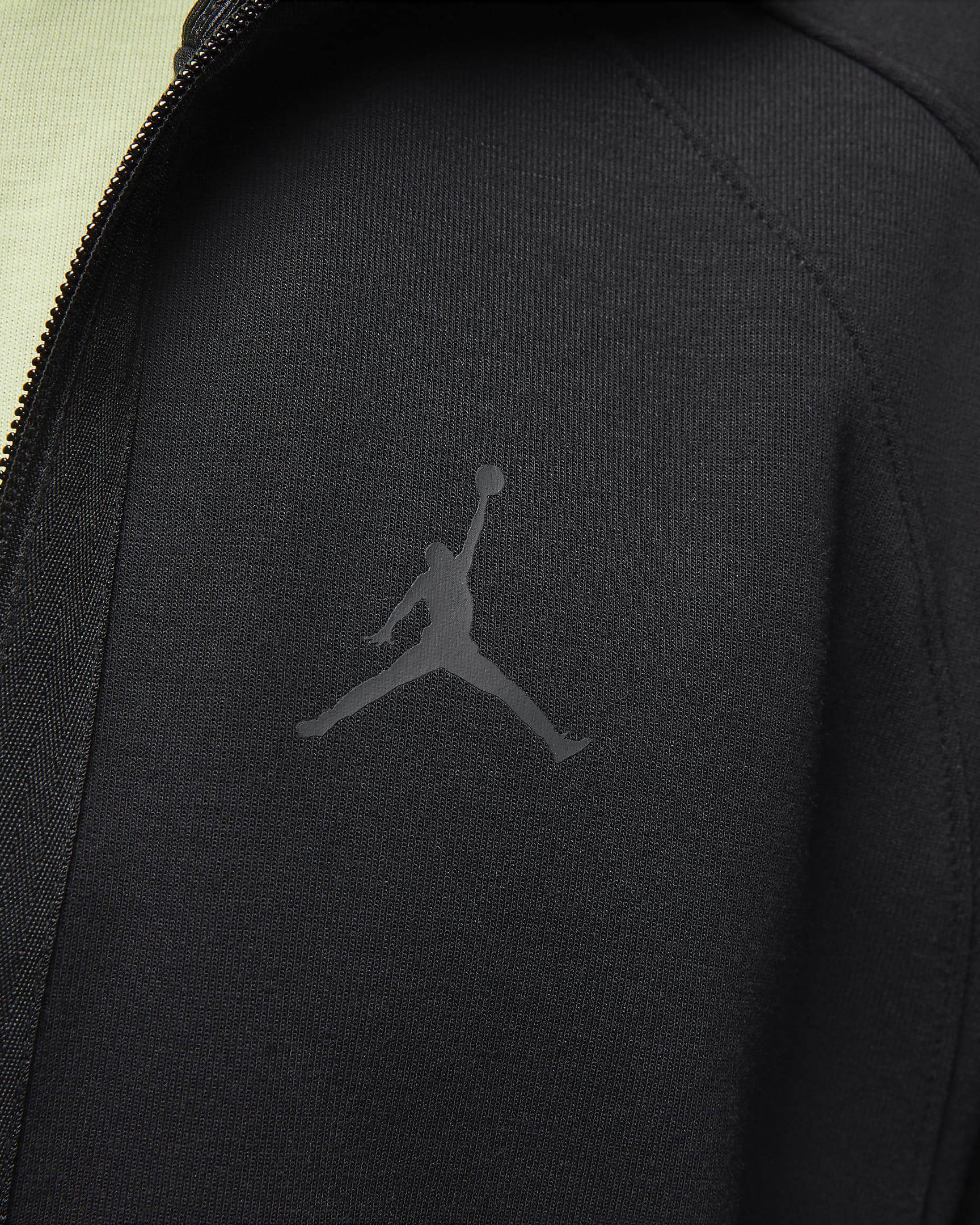 Суитшърт Nike Air Jordan Dri-FIT Sport Men's Air Fleece Full-Zip Hoodie Black/Black - Image 5