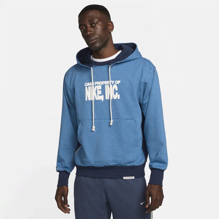 Суитшърт Nike Dri-FIT Standard Issue Men's Pullover Basketball Hoodie Sea Blue/Royal Blue