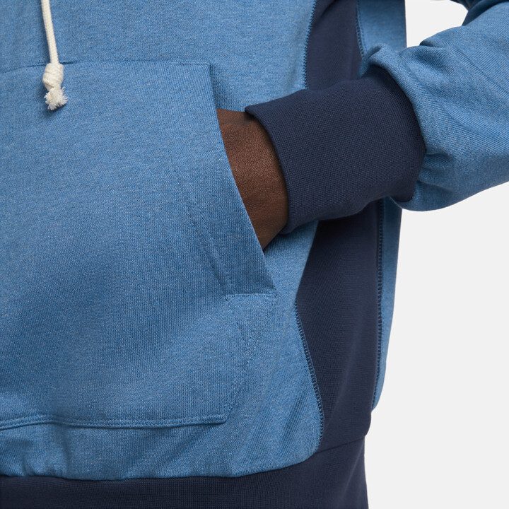 Суитшърт Nike Dri-FIT Standard Issue Men's Pullover Basketball Hoodie Sea Blue/Royal Blue - Image 4