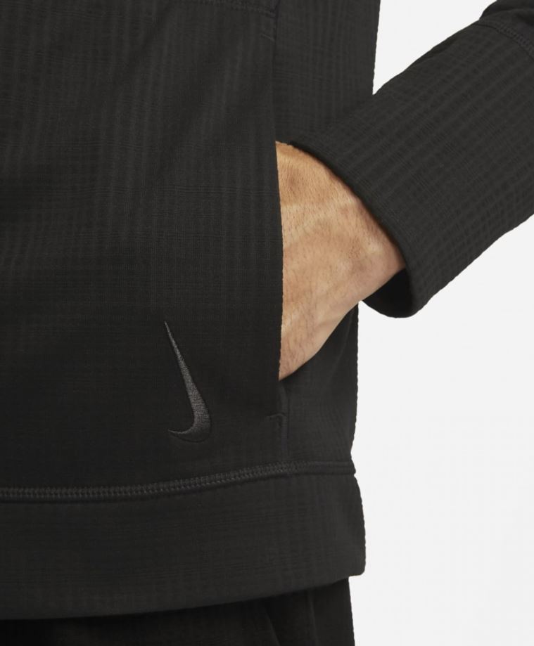 Суитшърт Nike Yoga Men’s Sportswear Club Fleece Full-Zipp Hoodie Black - Image 5