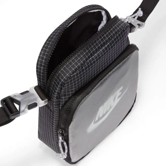 Чанта Nike Heritage 2.0 Shoulder Bag Black/White (3L) - Image 4