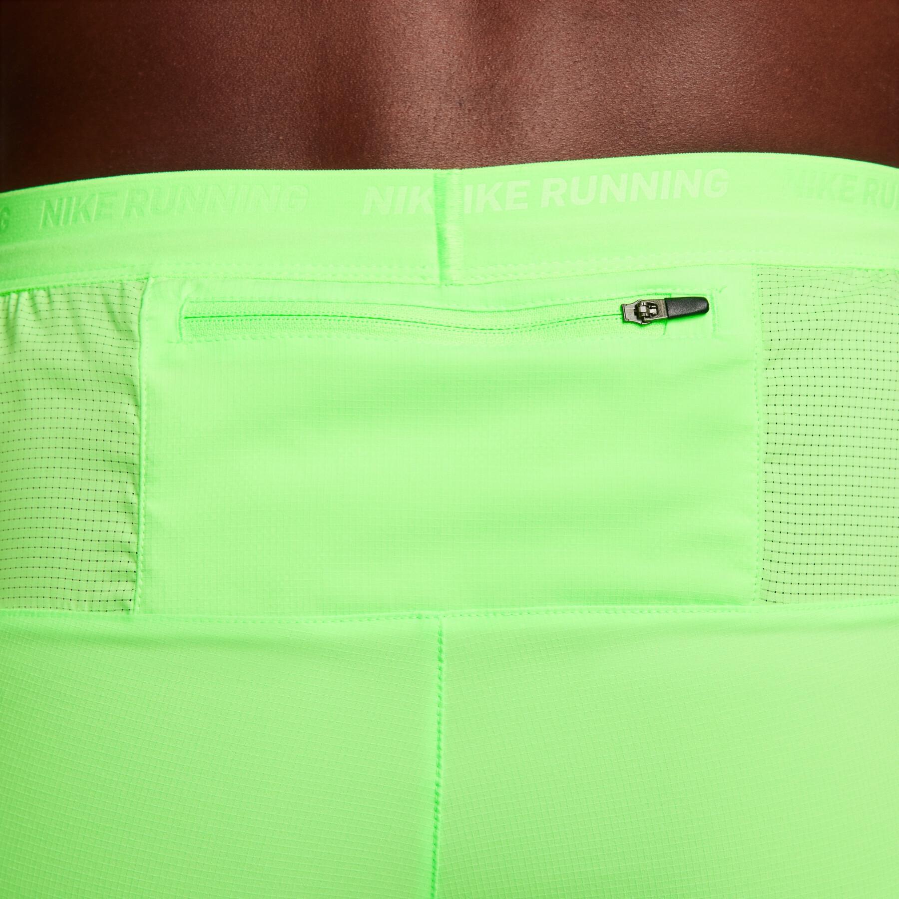 Къси панталони Nike Men’s Stride Dri-Fit 5” Hybrid 2 in 1 Shorts Lime Blast/Medium Ash - Image 5