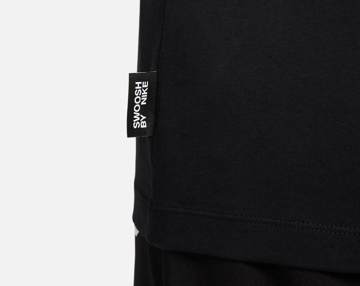 Тениска Nike Men’s Sportswear Swoosh Printed T-shirt Black - Image 3