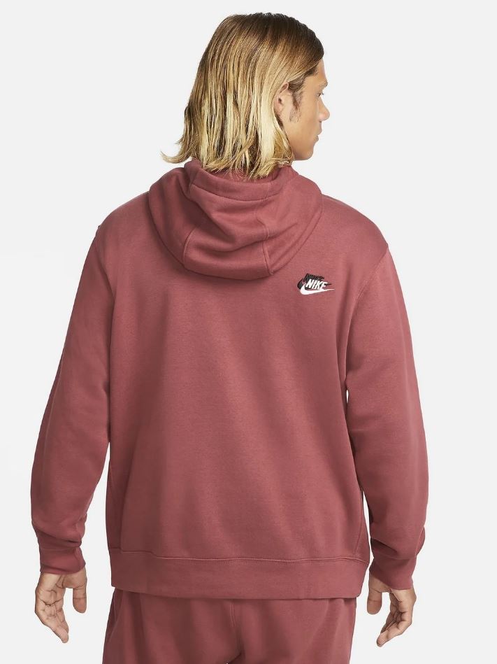 Суитшърт Nike Men’s Sportswear Fleece Embroidered Logo Cedar Heather - Image 2