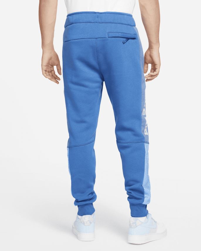 Мъжки екип Nike Air Fleece Brushed Tracksuit Blue - Image 9