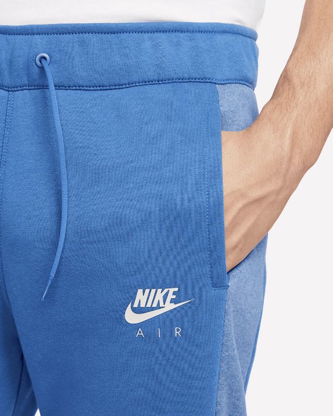 Мъжки екип Nike Air Fleece Brushed Tracksuit Blue - Image 10