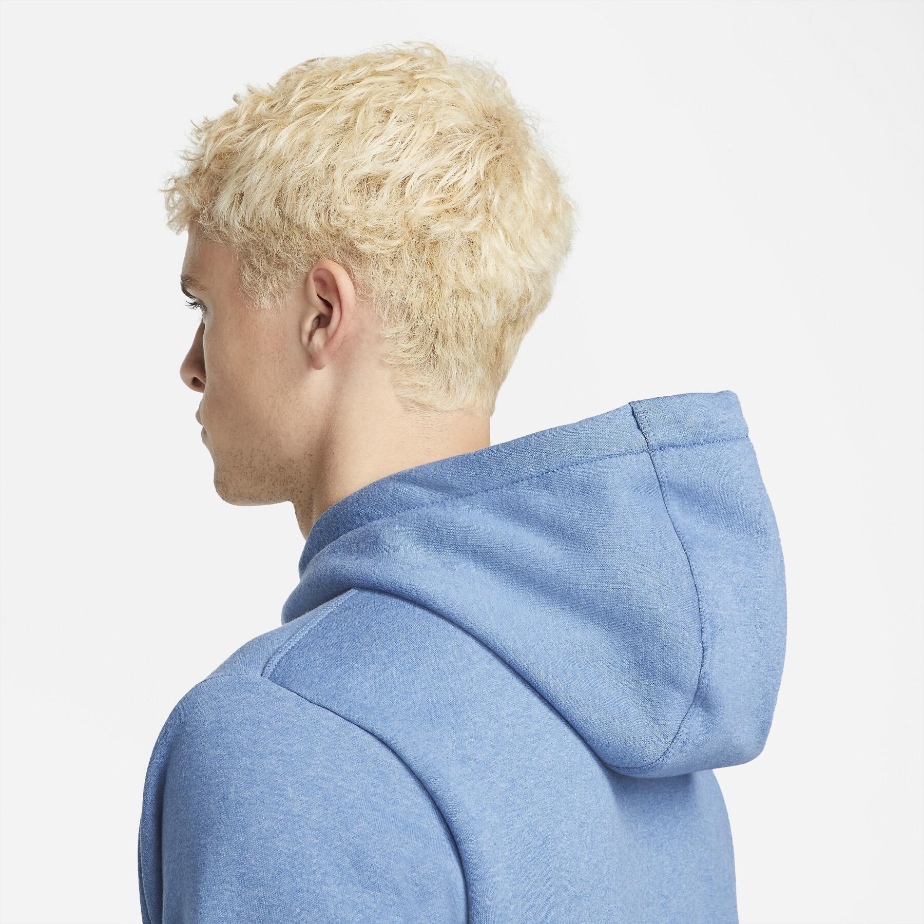 Мъжки екип Nike Air Fleece Brushed Tracksuit Blue - Image 5