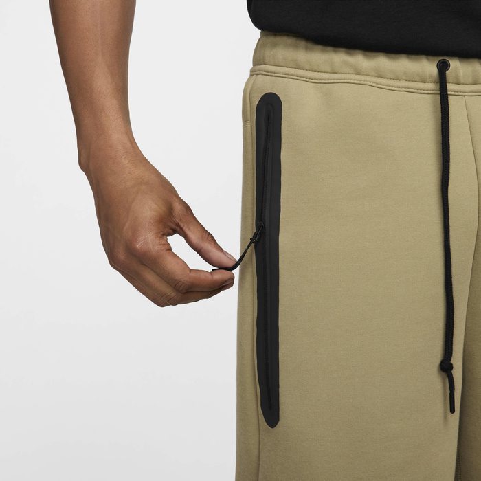 Къси панталони Nike Tech Fleece Sportswear Men's Shorts Neutral Olive/Black - Image 3