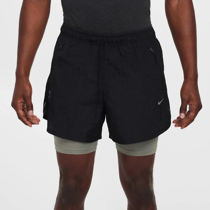Къси панталони Nike Stride Running Division Men's 13cm Dri-FIT Water-Repellent 2-in-1 Running Shorts Black