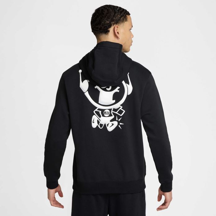 Суитшърт Nike Air Max Club Pullover Hoodie Black - Image 2