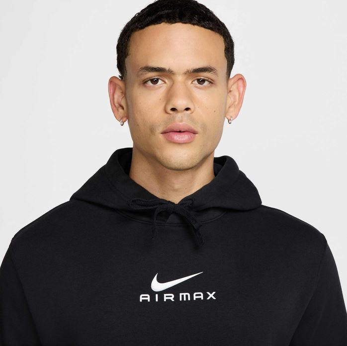 Суитшърт Nike Air Max Club Pullover Hoodie Black - Image 3