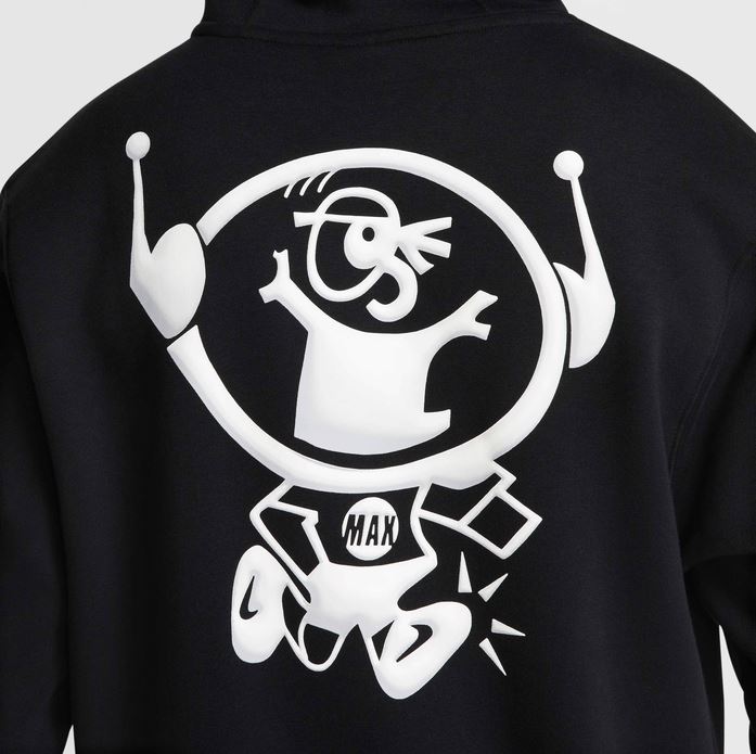 Суитшърт Nike Air Max Club Pullover Hoodie Black - Image 4