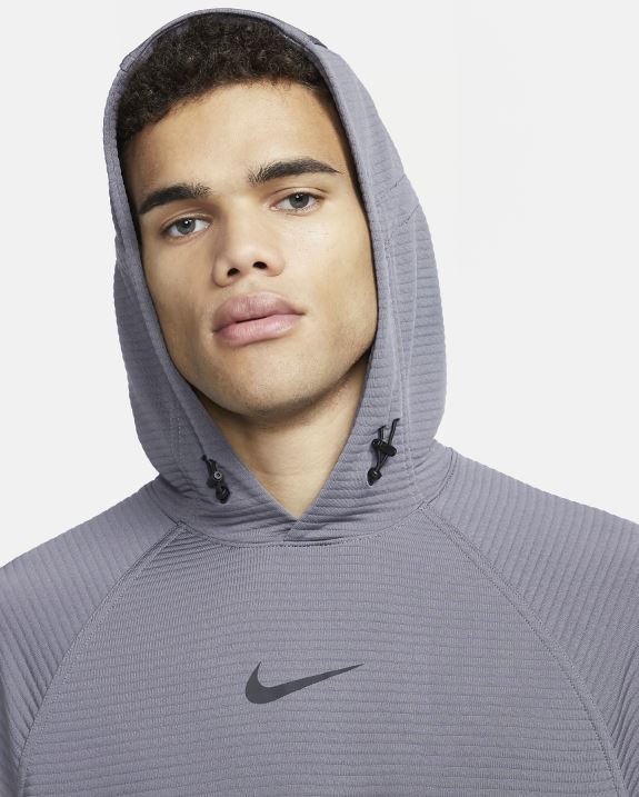 Суитшърт Nike Pro Dri-Fit Fleece Sweatshirt Grey - Image 3