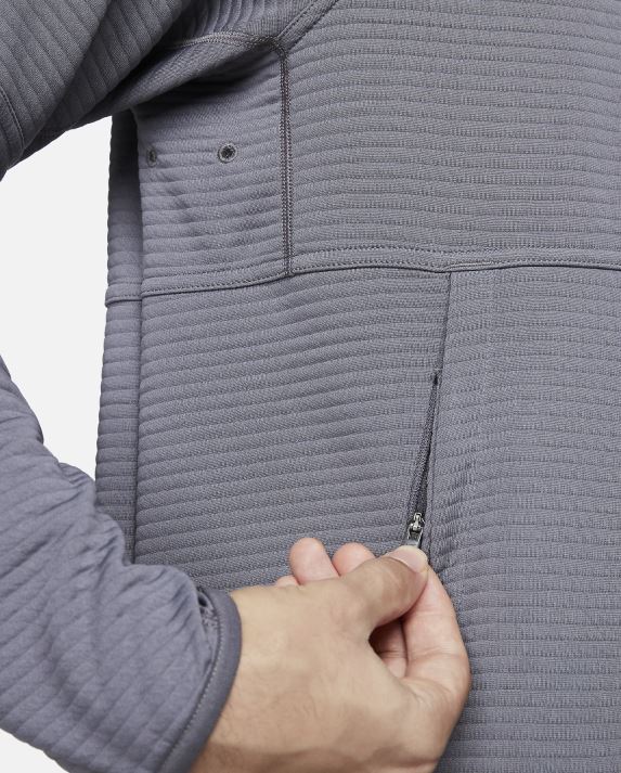 Суитшърт Nike Pro Dri-Fit Fleece Sweatshirt Grey - Image 6