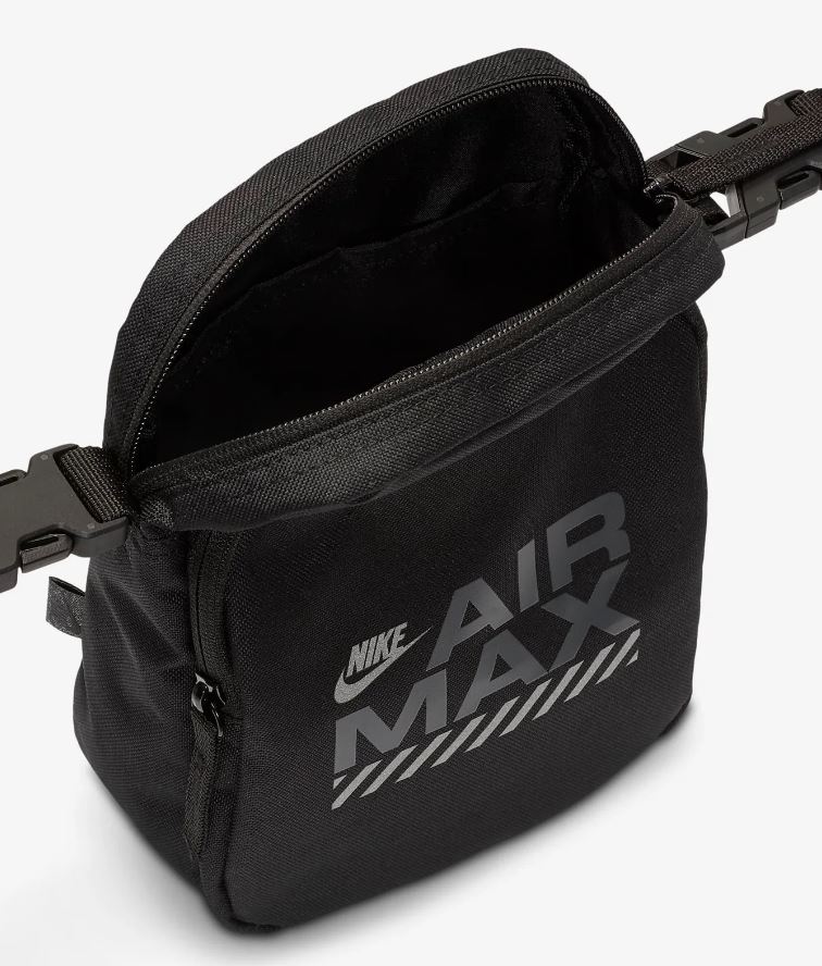 Чанта Nike Air Max Heritage Crossbody Shoulder Bag Black (4L) - Image 4