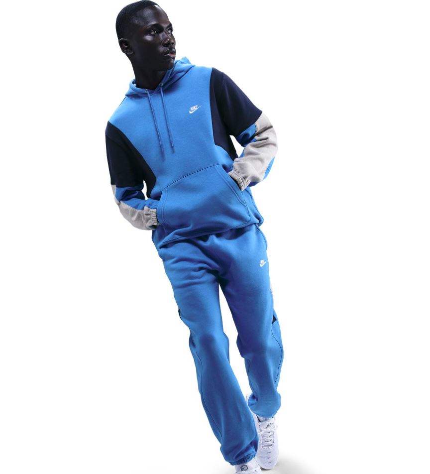 Мъжки екип Nike Club Fleece Men's Tracksuit Photo blue/College grey - Image 7