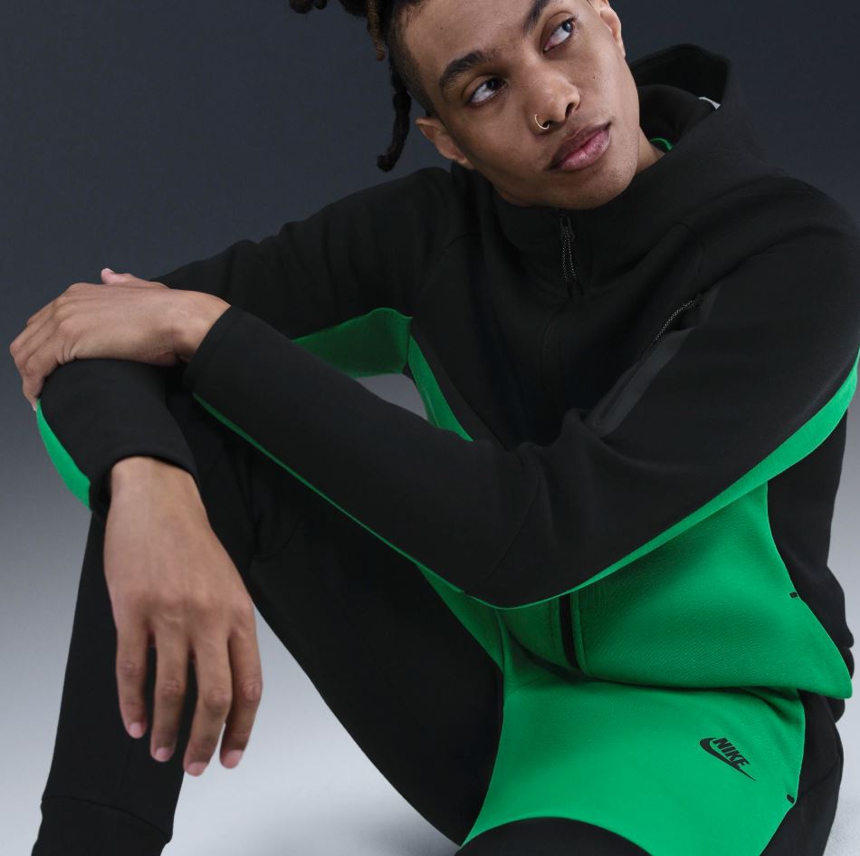 Мъжки панталон Nike Tech Fleece Men’s Jogger Stadium Green/Black - Image 4