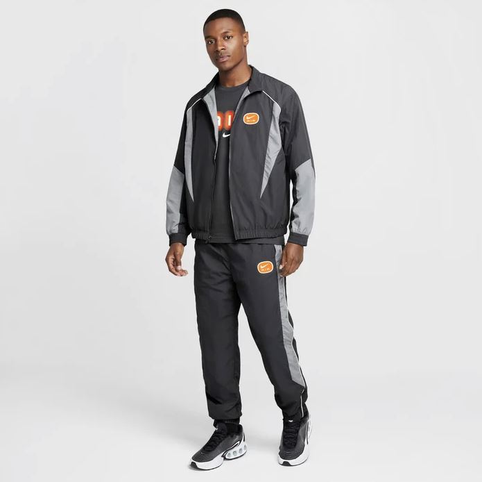Мъжки екип Nike Air Men's Woven Tracksuit Anthracite/Safety Orange
