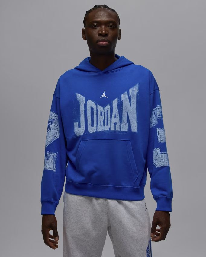 Суитшърт Nike Air Jordan Brooklyn Men's Collegiate Pullover Sport Blue/Sail