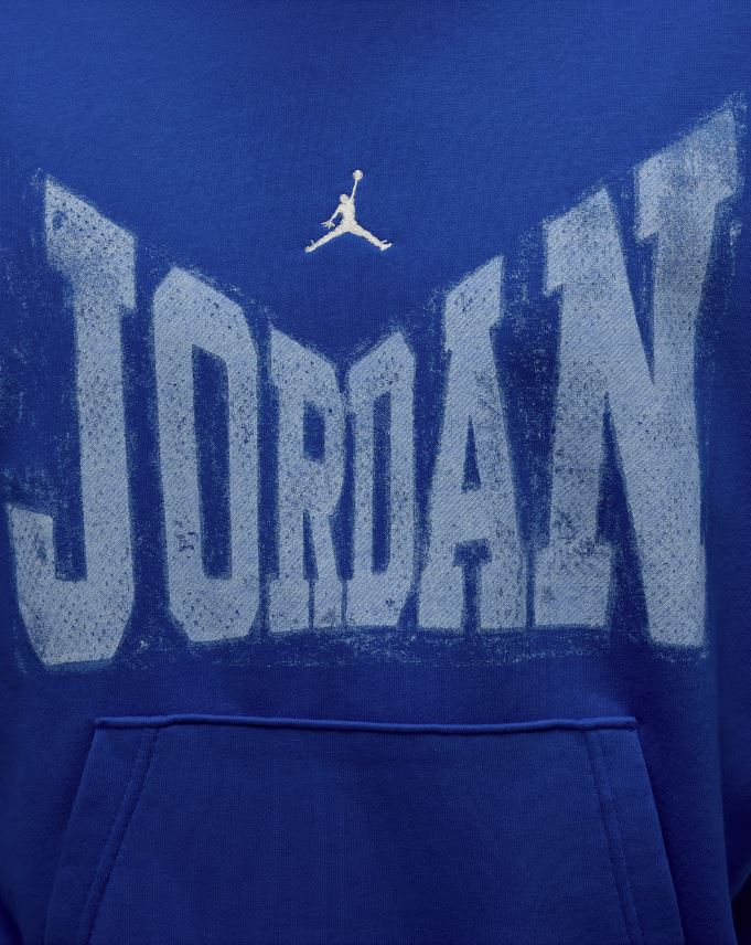 Суитшърт Nike Air Jordan Brooklyn Men's Collegiate Pullover Sport Blue/Sail - Image 3