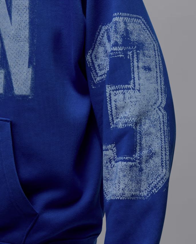 Суитшърт Nike Air Jordan Brooklyn Men's Collegiate Pullover Sport Blue/Sail - Image 4