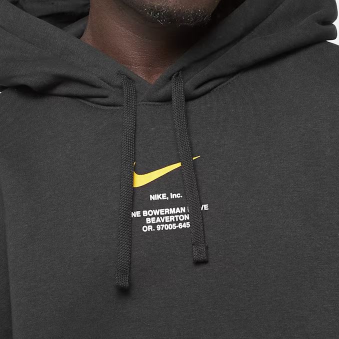 Суитшърт Nike Swoosh Athletics Pullover Hoodie Black/Gold - Image 3
