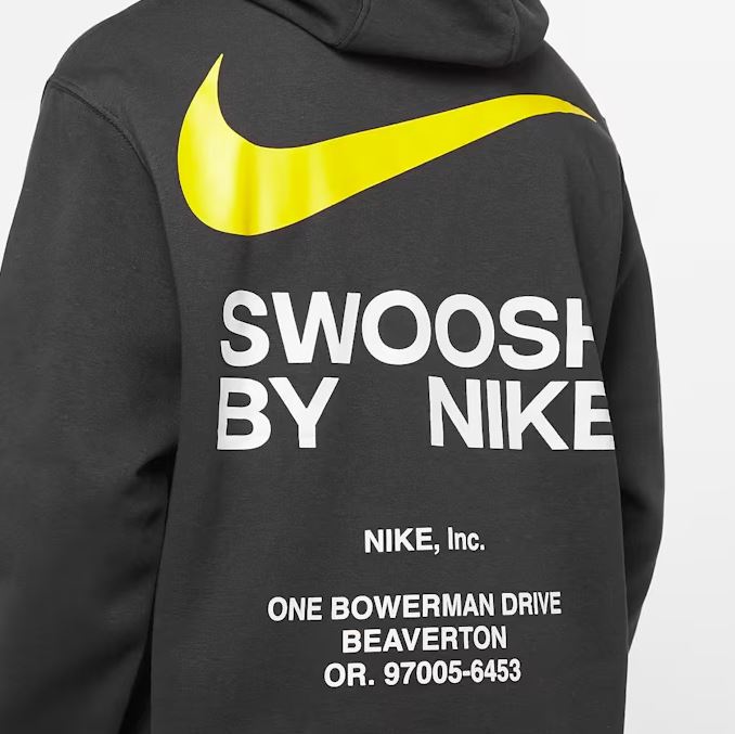 Суитшърт Nike Swoosh Athletics Pullover Hoodie Black/Gold - Image 4