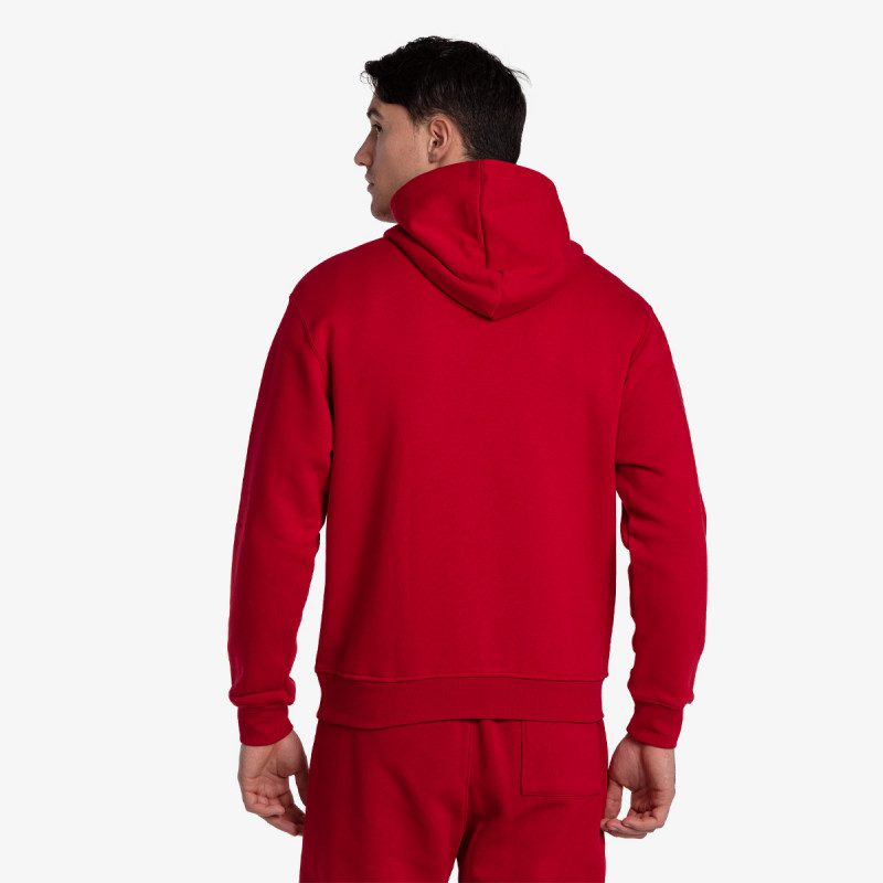 Суитшърт Nike Style Essentials+ Men's Fleece Full-Zip Hoodie Iron Grey/Light Green Spark - Image 2
