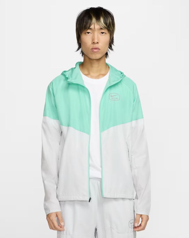 Мъжки екип Nike Swoosh Air Run Tracksuit Photon Dust/Tropical Twist - Image 2