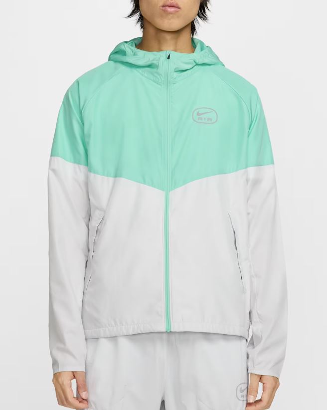 Мъжки екип Nike Swoosh Air Run Tracksuit Photon Dust/Tropical Twist - Image 5
