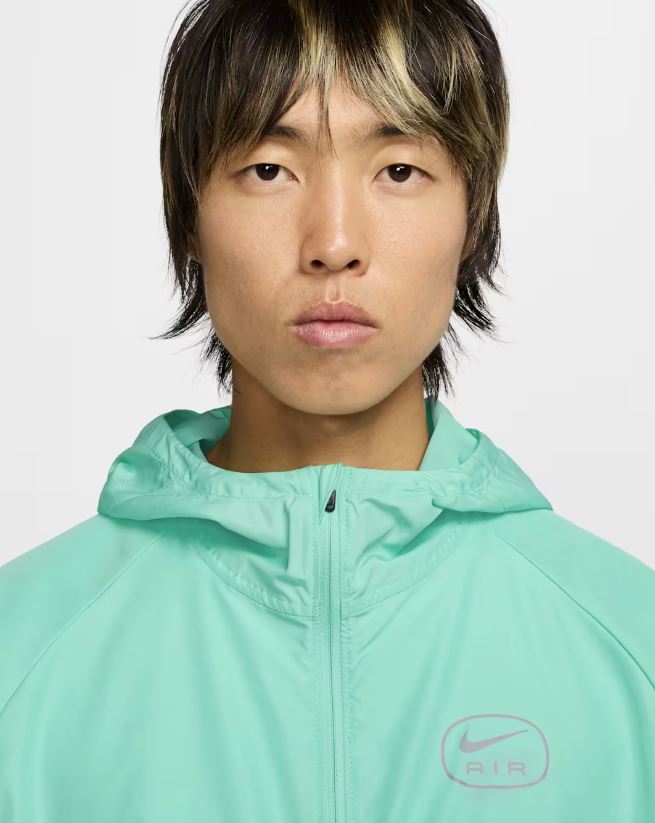 Мъжки екип Nike Swoosh Air Run Tracksuit Photon Dust/Tropical Twist - Image 9