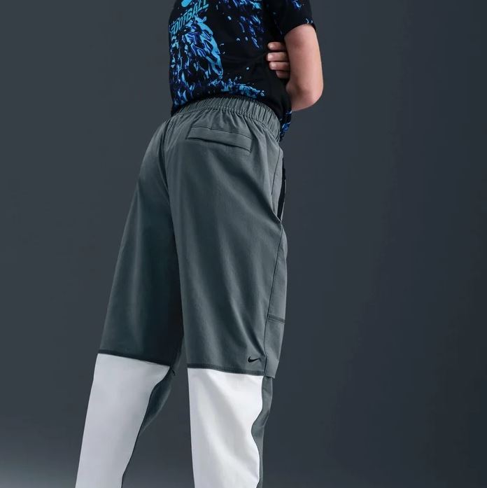 Детски панталон Nike Tech Woven Trousers Smoke Grey/White - Image 3
