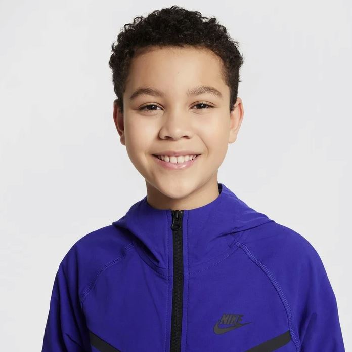 Детски екип Nike Tech Woven Tracksuit Deep Night - Image 5