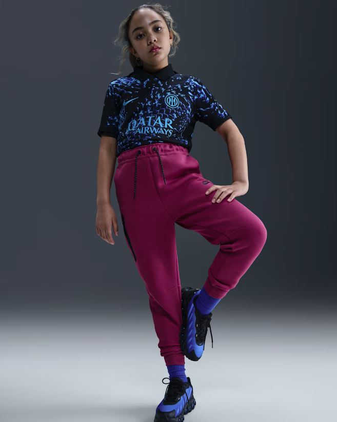 Детски панталон Nike Sportswear Tech Fleece Sweet Beet - Image 5